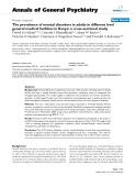 Báo cáo y học: "The prevalence of mental disorders in adults in different level general medical facilities in Kenya: a cross-sectional study"