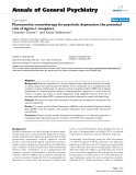 Báo cáo y học: "Fluvoxamine monotherapy for psychotic depression: the potential role of sigma-1 receptors"