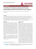 Báo cáo y học: "Coincidence of paroxysmal supraventricular tachycardia and panic disorder: two case reports"