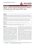 Báo cáo y học: "Sigma-1 receptor agonist fluvoxamine for delirium in intensive care units: report of five cases"