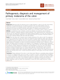 báo cáo khoa học: "Pathogenesis, diagnosis and management of primary melanoma of the colon"