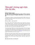 'Hóa giải' những ngộ nhận cho mẹ bầu 