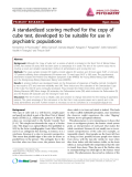 Báo cáo y học: "A standardized scoring method for the copy of cube test, developed to be suitable for use in psychiatric populations"