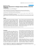 Báo cáo y học: " Bystander suppression of collagen-induced arthritis in mice fed ovalbumin"