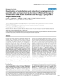 Báo cáo y học: "Deactivation of endothelium and reduction in angiogenesis in psoriatic skin and synovium by low dose infliximab therapy in combination with stable methotrexate therapy: a prospective single-centre study"