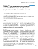 Báo cáo y học: "Diosgenin, a plant steroid, induces apoptosis in human rheumatoid arthritis synoviocytes with cyclooxygenase-2 overexpression"