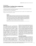 Báo cáo y học: "Current state of cartilage tissue engineering"