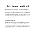 Ban công đẹp cho nhà phố 