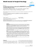 Báo cáo khoa học: "Incidental thyroid lesions detected by FDG-PET/CT: prevalence and risk of thyroid cancer"