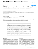 Báo cáo khoa học: "Clinical experience of novel interconnected porous hydroxyapatite ceramics for the revision of tumor prosthesis: a case report"