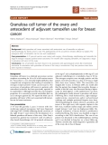 Báo cáo khoa học: "Granulosa cell tumor of the ovary and antecedent of adjuvant tamoxifen use for breast cancer"