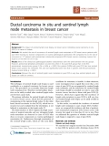 Báo cáo khoa học: "Ductal carcinoma in situ and sentinel lymph node metastasis in breast cancer"