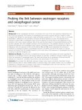 Báo cáo khoa học: "Probing the link between oestrogen receptors and oesophageal cancer"