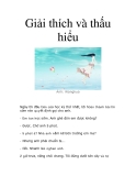 Giải thích và thấu hiểu 