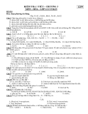 Đề kiểm tra 1 tiết Hoá 12 - Đề trắc nghiệm