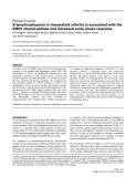 Báo cáo y học: "B lymphocytopenia in rheumatoid arthritis is associated with the DRB1 shared epitope and increased acute phase response"