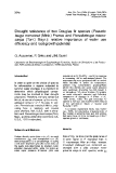 Báo cáo lâm nghiệp: "resistance of two Douglas fir species (Pseudotsuga menziesii (Mirb.) Franco and Pseudotsuga macrocarpa (Torr.) Mayr.): relative importance of water use efficiency and root growth potentia"