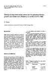 Báo cáo lâm nghiệp: " Effects of long-term water stress on net photosynthesis, growth and water-use efficiency of conifers in the field"