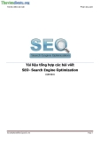 Tài liệu tổng hợp các bài viết SEO tiếng việt rất hay - Search Engine Optimization - Phạm Duy Anh