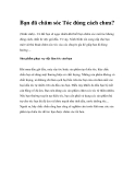Bạn đã chăm sóc Tóc đúng cách chưa?