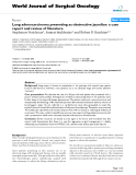 Báo cáo khoa học: "Lung adenocarcinoma presenting as obstructive jaundice: a case report and review of literature"