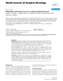 Báo cáo khoa học: "Metastatic colorectal cancer to a primary thyroid cancer"