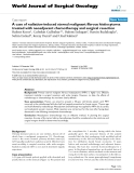 Báo cáo khoa học: "A case of radiation-induced sternal malignant fibrous histiocytoma treated with neoadjuvant chemotherapy and surgical resection"