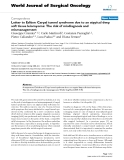 Báo cáo khoa học: "Letter to Editor: Carpal tunnel syndrome due to an atypical deep soft tissue leiomyoma: The risk of misdiagnosis and mismanagement"