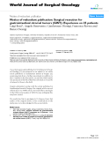 Báo cáo khoa học: "Notice of redundant publication: Surgical resection for gastrointestinal stromal tumors (GIST): Experience on 25 patients"