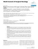 Báo cáo khoa học: "Merkel cell carcinoma of the upper extremity: Case report and an update"