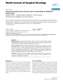 Báo cáo khoa học: "Caecal metastasis from breast cancer presenting as intestinal obstruction"