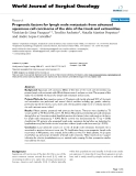 Báo cáo khoa học: "Prognostic factors for lymph node metastasis from advanced squamous cell carcinoma of the skin of the trunk and extremities"