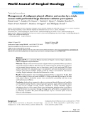 Báo cáo khoa học: "Management of malignant pleural effusion and ascites by a triple access multi perforated large diameter catheter port system"