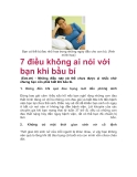  7 điều không ai nói với bạn khi bầu bí