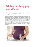 Những tác dụng phụ của viên sắt 