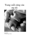 Trang cuối cùng của mẹ tôi 