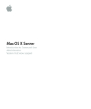 Mac OS X Server Introduction to Command-Line Administration Version 10.6 Snow Leopard phần 1