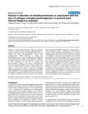 Báo cáo y học: "Relaxin's induction of metalloproteinases is associated with the loss of collagen and glycosaminoglycans in synovial joint"