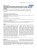 Báo cáo y học: "Phenotypic and functional characterisation of CD4+ memory T cells homing to the joints in juvenile idiopathic arthritis"