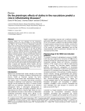 Báo cáo y học: "Do the pleiotropic effects of statins in the vasculature predict a role in inflammatory diseases"