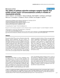 Báo cáo y học: "The utility of pathway selective estrogen receptor ligands that inhibit nuclear factor-κB transcriptional activity in models of rheumatoid arthrits"