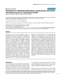 Báo cáo y học: "Biomarkers of endothelial dysfunction, cardiovascular risk factors and atherosclerosis in rheumatoid arthritis"