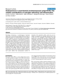 Báo cáo y học: "Osteoporosis in experimental postmenopausal polyarthritis: the relative contributions of estrogen deficiency and inflammation"