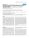 Báo cáo y học: "Reliability of computerized image analysis for the evaluation of serial synovial biopsies in randomized controlled trials in rheumatoid arthritis"