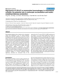 Báo cáo y học: "Expression of CD147 on monocytes/macrophages in rheumatoid arthritis: its potential role in monocyte accumulation and matrix metalloproteinase production"