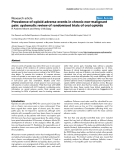 Báo cáo y học: "Prevalence of opioid adverse events in chronic non-malignant pain: systematic review of randomised trials of oral opioid"