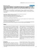 Báo cáo y học: "Association between occupational exposure to mineral oil and rheumatoid arthritis: results from the Swedish EIRA case–control study"