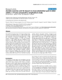 Báo cáo y học: "Aerobic exercise and its impact on musculoskeletal pain in older adults: a 14 year prospective, longitudinal study"