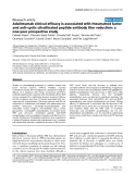 Báo cáo y học: "Adalimumab clinical efficacy is associated with rheumatoid factor and anti-cyclic citrullinated peptide antibody titer reduction: a one-year prospective study"