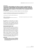 Báo cáo y học: " Correction: Tolerability and adverse events in clinical trials of celecoxib in osteoarthritis and rheumatoid arthritis: systematic review and meta-analysis of information from company clinical trial reports"